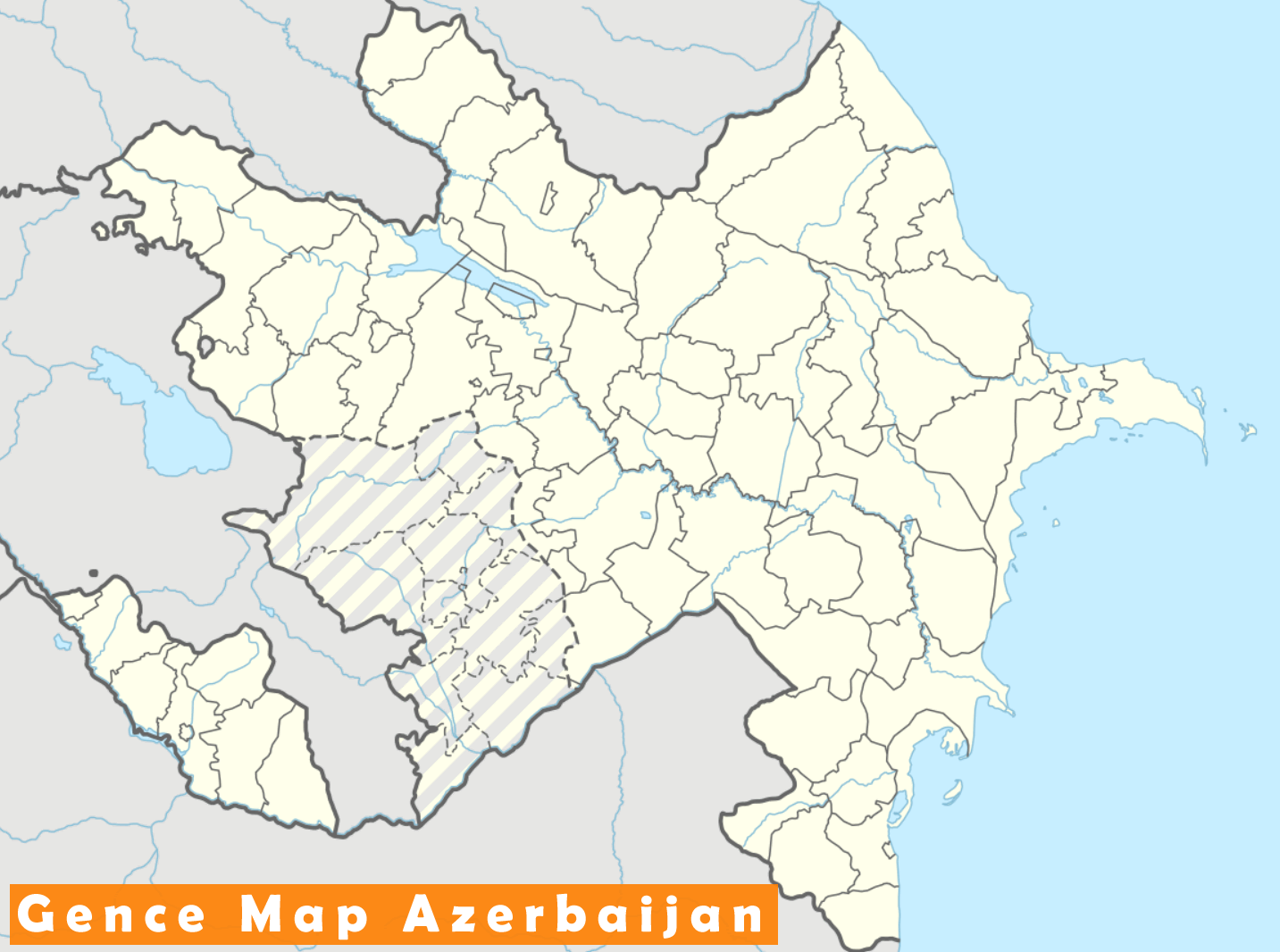 Gence Carte Azerbaidjan